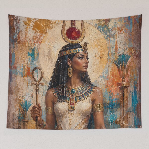 Item preview, Egyptian Goddess Neith painting. designed and sold by GalleryKauffeld.