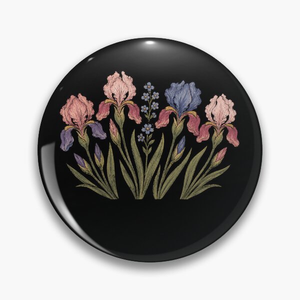 Item preview, Vintage Iris Flower Botanical Retro Garden Floral designed and sold by Moizento.