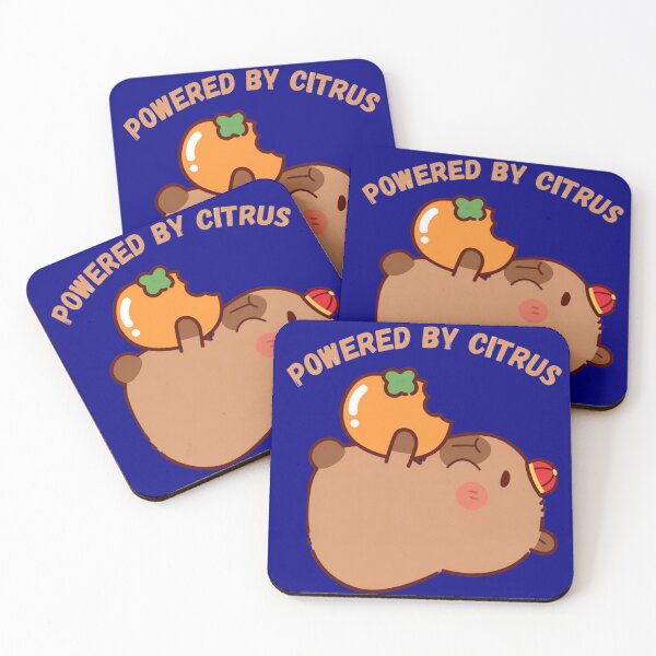 Item preview, Powered by citrus cute capybara  designed and sold by Thelazygrind.
