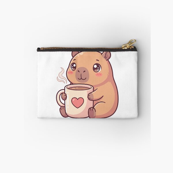 Item preview, Kawaii Capybara Coffee Lover Morning Routine Cute Caffeine Addict designed and sold by WorldShop17.