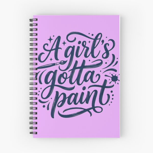 Item preview, A Girl's Gotta Paint – Hand Lettered Typography Design for Artists and Painters designed and sold by BuckaBaby.