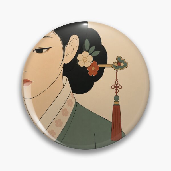 Item preview, Minimalist Korean Hanbok Portrait Print designed and sold by Siaotie Studio.