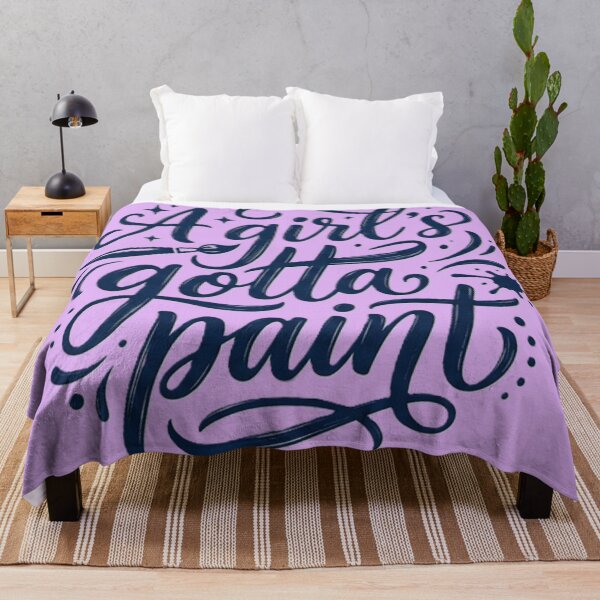 Item preview, A Girl's Gotta Paint – Hand Lettered Typography Design for Artists and Painters designed and sold by BuckaBaby.