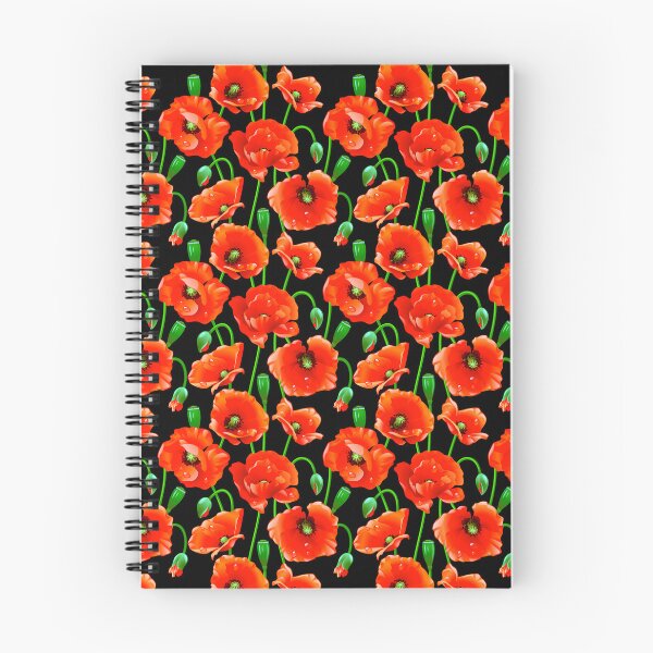 Item preview, Red Poppies on Black designed and sold by Makanahele.