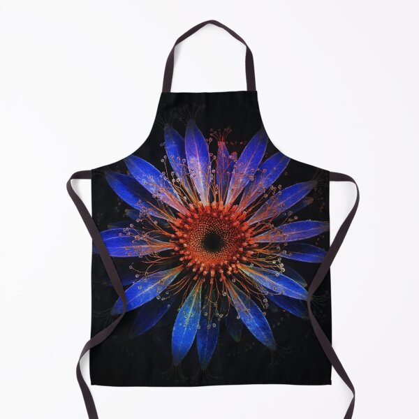 Item preview, Bioluminescent Sapphire Blue Fire Flower Art designed and sold by WitchyBotanicaArt.