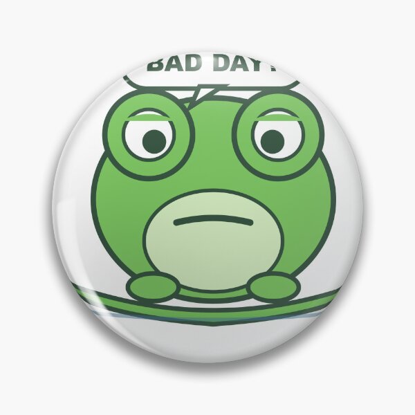 Item preview, Grumpy Frog Bad Day Same Funny Sticker designed and sold by AHK18.