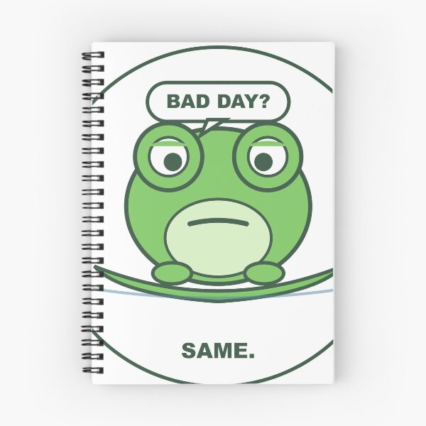Item preview, Grumpy Frog Bad Day Same Funny Sticker designed and sold by AHK18.