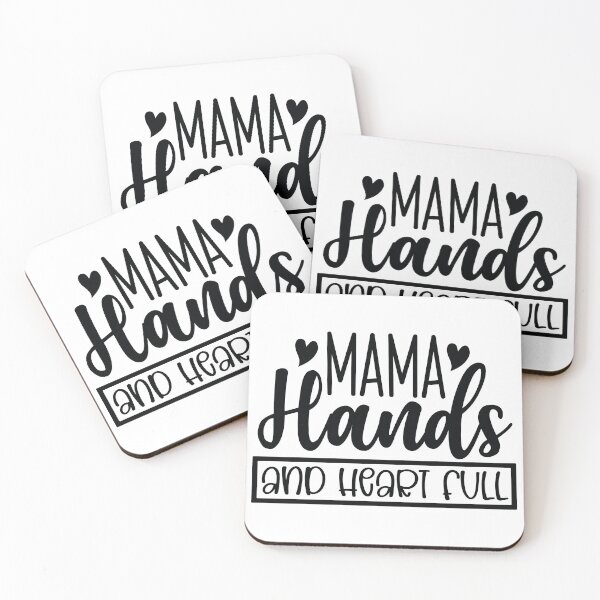 Item preview, Mama Hands and Heart Full - Mom Quotes Retro Vintage Aesthetic Cute Motherhood Mother Day Gift designed and sold by FuzionRaptor.