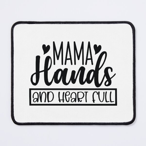 Item preview, Mama Hands and Heart Full - Mom Quotes Retro Vintage Aesthetic Cute Motherhood Mother Day Gift designed and sold by FuzionRaptor.