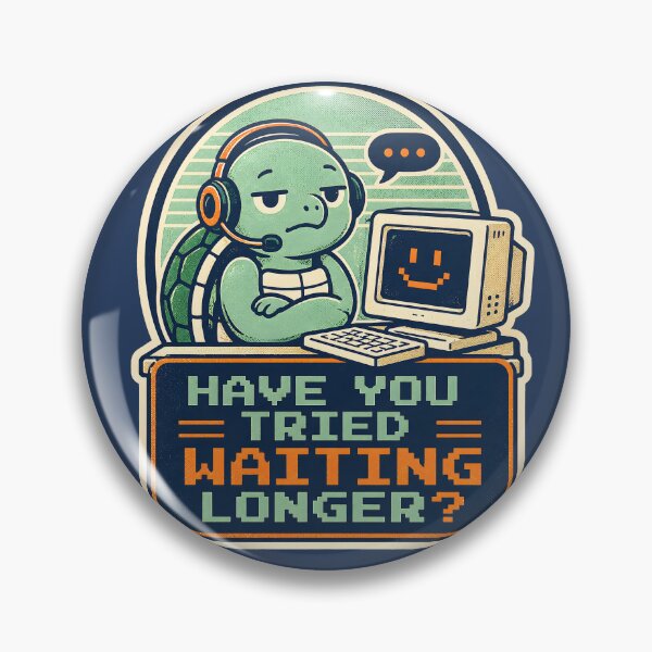 Item preview, Turtle IT Support  Have You Tried Waiting Longer Funny Tech Support T-Shirt designed and sold by  Artistry in Motion by MADsrecreation.