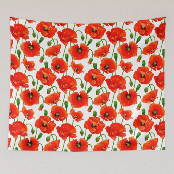 Item preview, Beautiful Red Poppy Flowers designed and sold by Makanahele.