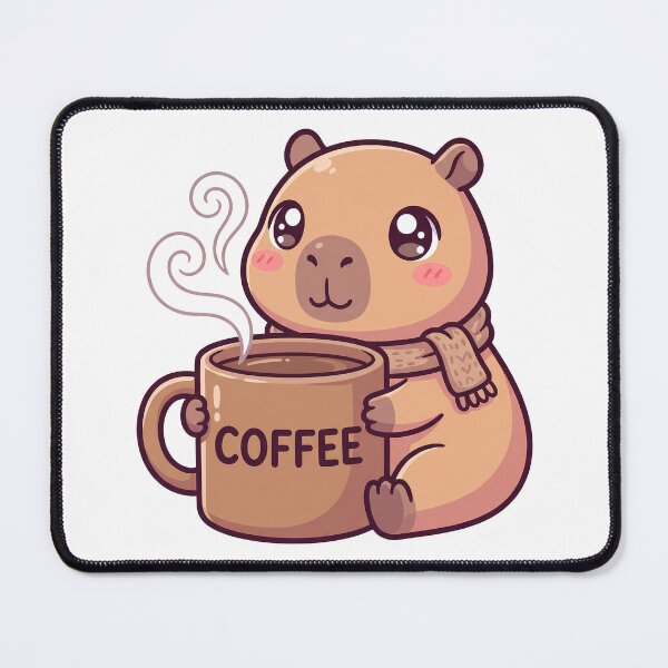 Item preview,  Kawaii Capybara Coffee Lover Morning Routine Cute Caffeine Addict designed and sold by WorldShop17.