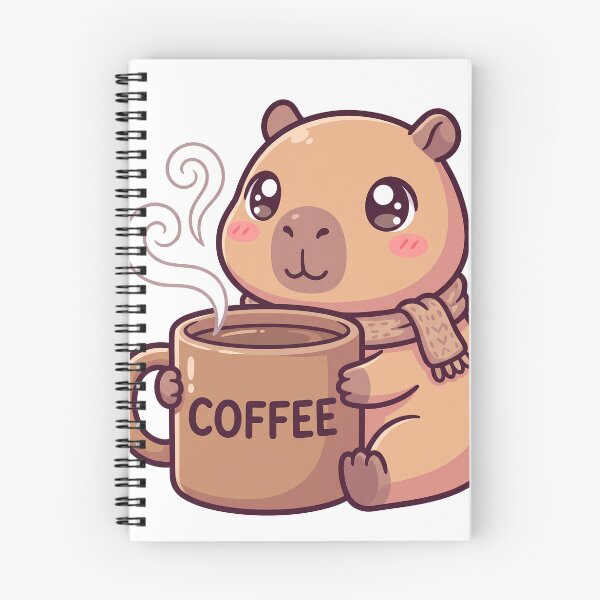 Item preview,  Kawaii Capybara Coffee Lover Morning Routine Cute Caffeine Addict designed and sold by WorldShop17.