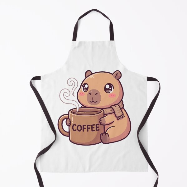 Item preview, Kawaii Capybara Coffee Lover Morning Routine Cute Caffeine Addict designed and sold by WorldShop17.