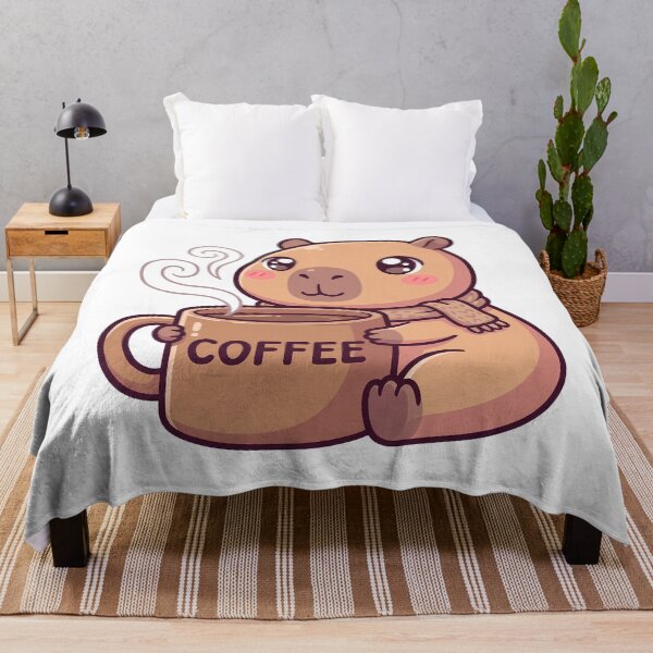Item preview, Kawaii Capybara Coffee Lover Morning Routine Cute Caffeine Addict designed and sold by WorldShop17.