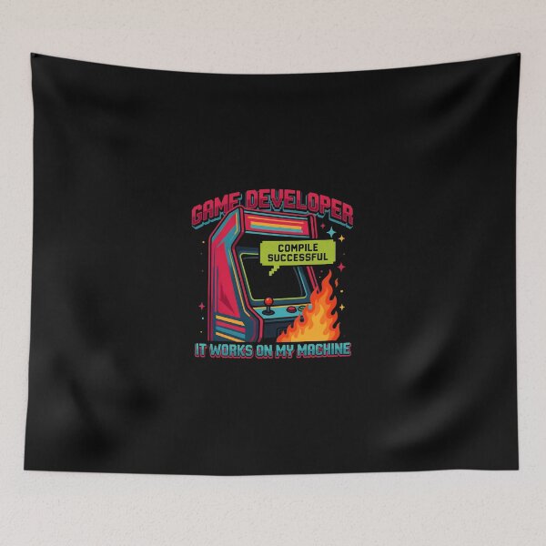 Item preview, Game Developer It Works On My Machine Burning Arcade designed and sold by Enea Kelo.