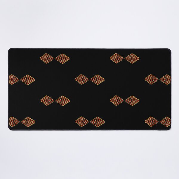 Item preview, Art Deco Geometric Diamond Lattice Pattern Black designed and sold by Macramellennias.