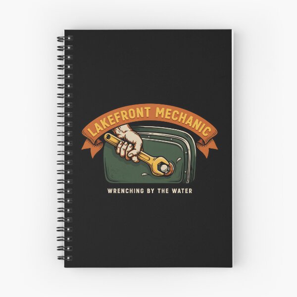 Item preview, Lakefront Mechanic Wrenching By The Water Vintage Badge designed and sold by Enea Kelo.