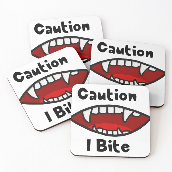 Item preview, Caution I Bite cute designed and sold by collinssolArt.