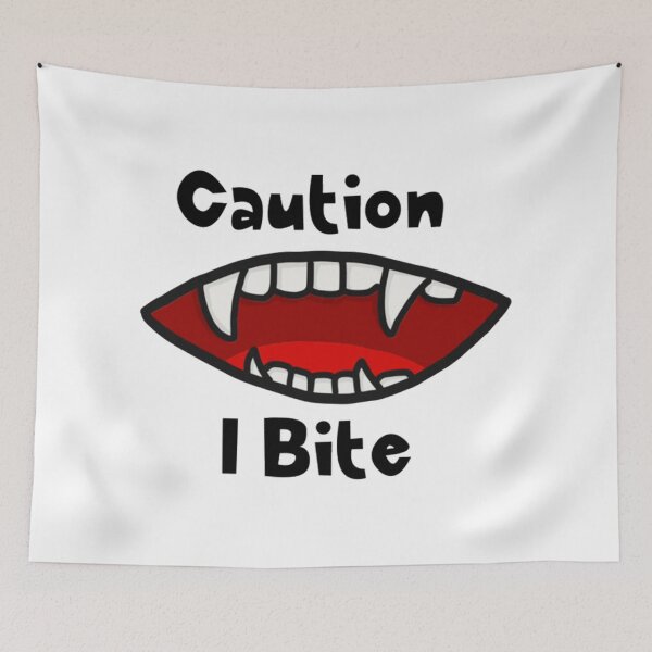 Item preview, Caution I Bite cute designed and sold by collinssolArt.