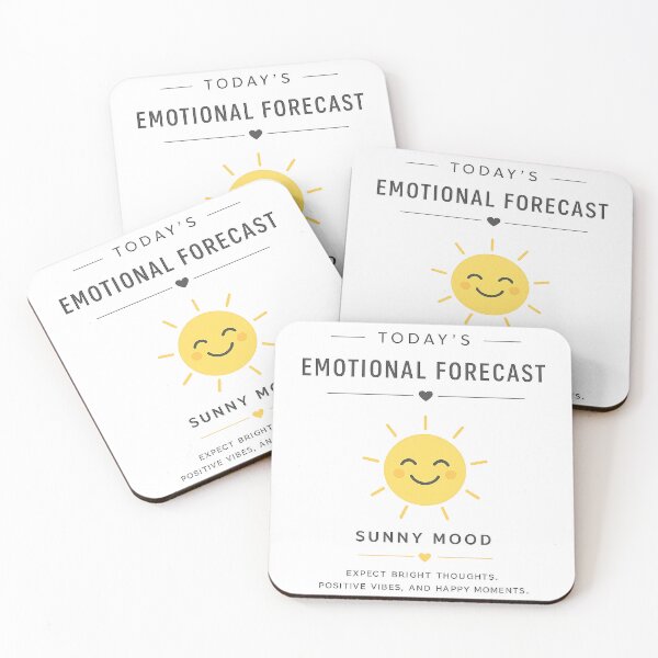 Item preview, Today's Emotional Forecast - Sunny Mood designed and sold by Side Quest Co..