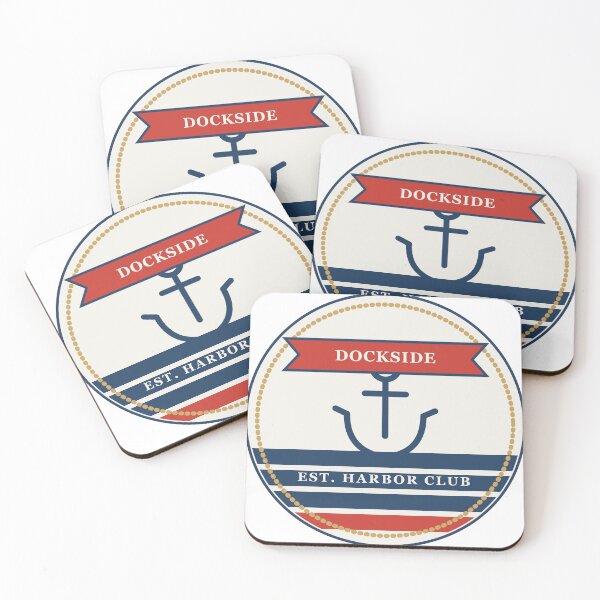 Item preview, Dockside Harbor Club Vintage Nautical Badge designed and sold by AHK18.