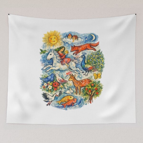 Item preview, Enchanted Forest Animal Kingdom T-Shirt designed and sold by Santuário da Bicharada.