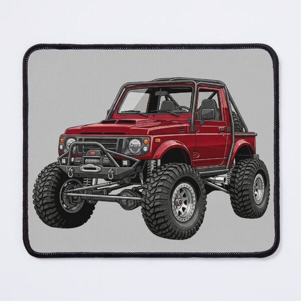 Item preview, Custom Suzuki Samurai Red Rock Crawler 4x4 Offroad Buggy Illustration designed and sold by Motorline44.