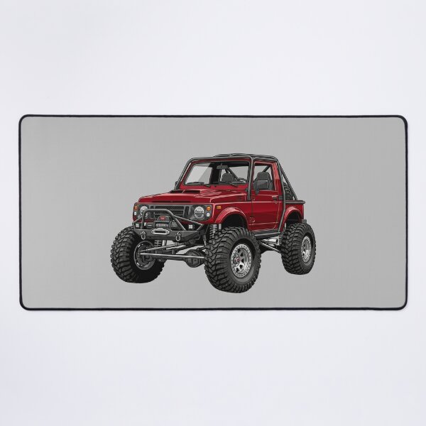 Item preview, Custom Suzuki Samurai Red Rock Crawler 4x4 Offroad Buggy Illustration designed and sold by Motorline44.