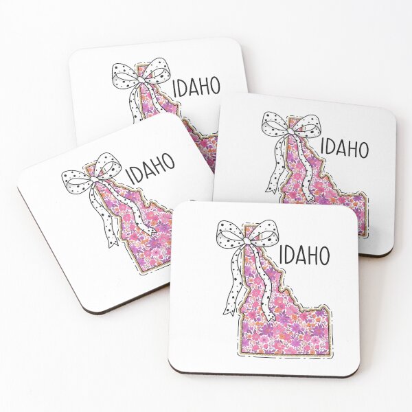 Item preview, Cute Idaho Floral Map Graphic Coquette Bow Design designed and sold by Paper Drip.