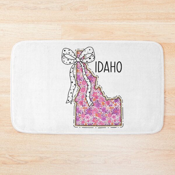 Item preview, Cute Idaho Floral Map Graphic Coquette Bow Design designed and sold by Paper Drip.