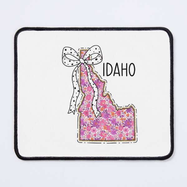 Item preview, Cute Idaho Floral Map Graphic Coquette Bow Design designed and sold by Paper Drip.