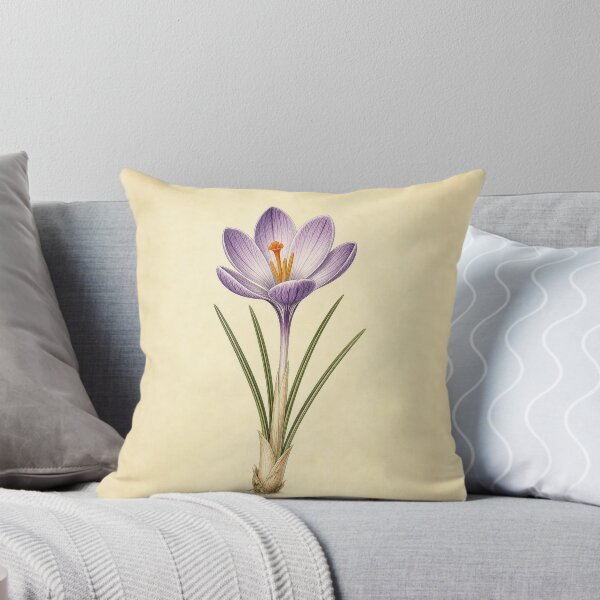 Item preview, Vintage Crocus Botanical Print designed and sold by NuvoraNest.