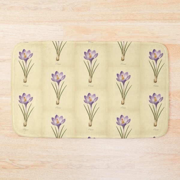 Item preview, Vintage Crocus Botanical Print designed and sold by NuvoraNest.