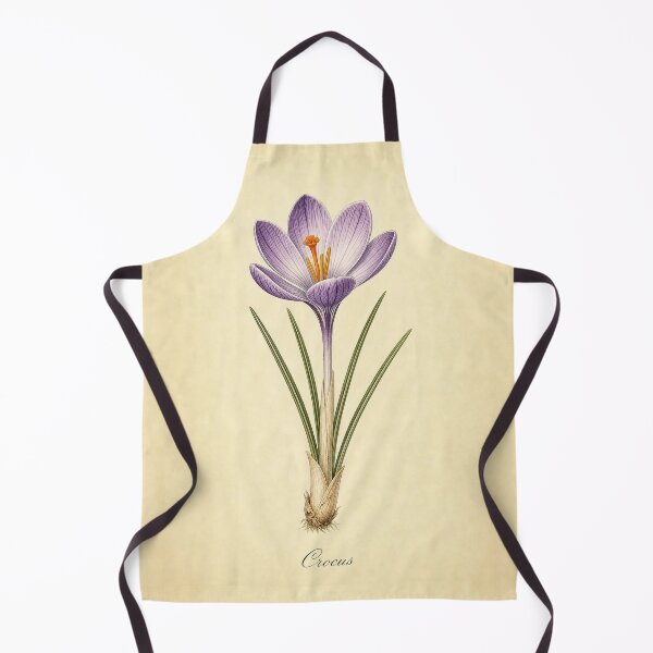 Item preview, Vintage Crocus Botanical Print designed and sold by NuvoraNest.