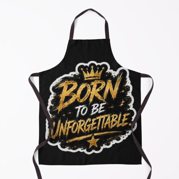 Item preview, Born To Be Unforgettable Gold Crown - Bold Motivational Sticker designed and sold by Scro-Ciob-Shop.