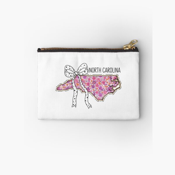 Item preview, Cute North Carolina Floral Map Graphic Coquette Bow Design designed and sold by Paper Drip.