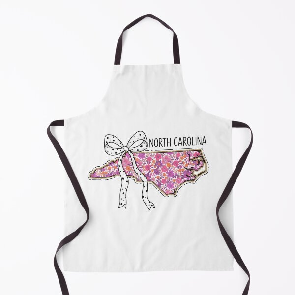 Item preview, Cute North Carolina Floral Map Graphic Coquette Bow Design designed and sold by Paper Drip.
