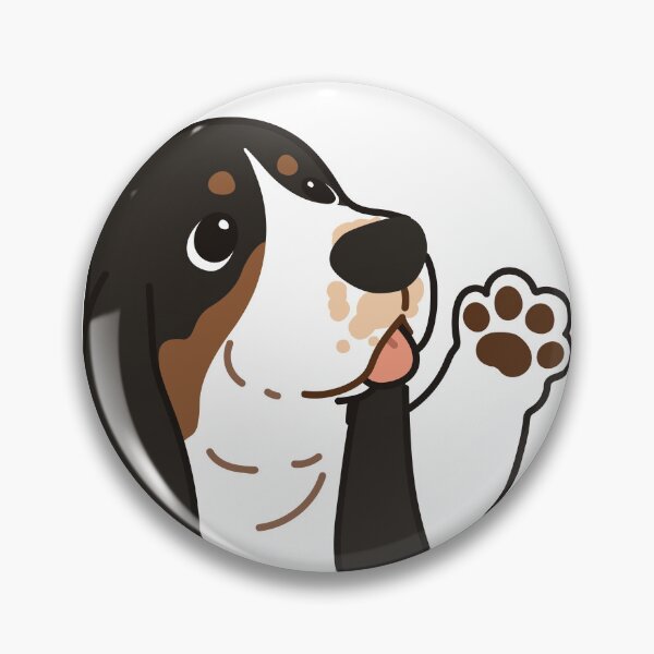 Item preview, Cute Tri-Colored Basset Hound lifting his paw designed and sold by You Store.