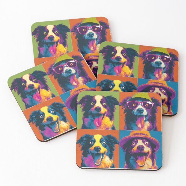 Item preview, Funny Border Collie Lover Vintage Herding Mom Dad Pop Art designed and sold by SecretDicer.