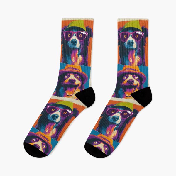 Item preview, Funny Border Collie Lover Vintage Herding Mom Dad Pop Art designed and sold by SecretDicer.