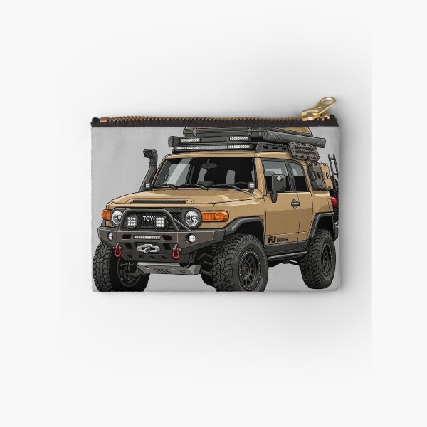 Item preview, Custom Toyota FJ Cruiser Tan Overland SUV 4x4 Expedition Illustration designed and sold by Motorline44.