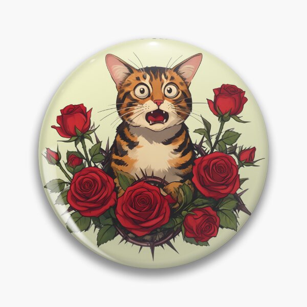 Item preview,  I am just starting my garden adventure - Tortie and red roses designed and sold by ParadoxParadox.