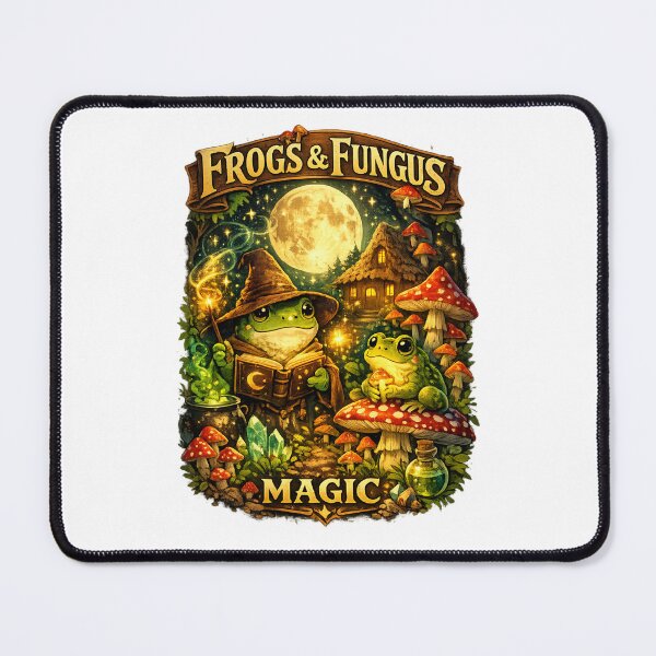 Item preview, Title Frogs and Fungus Moonlit Magic designed and sold by Mosslume Studio.