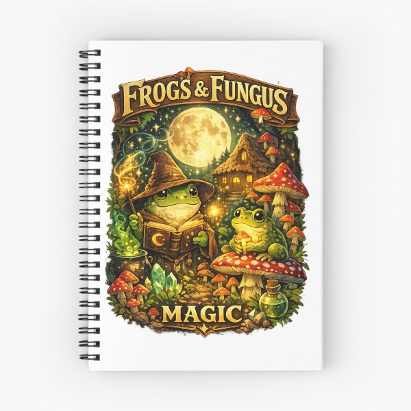 Item preview, Title Frogs and Fungus Moonlit Magic designed and sold by Mosslume Studio.