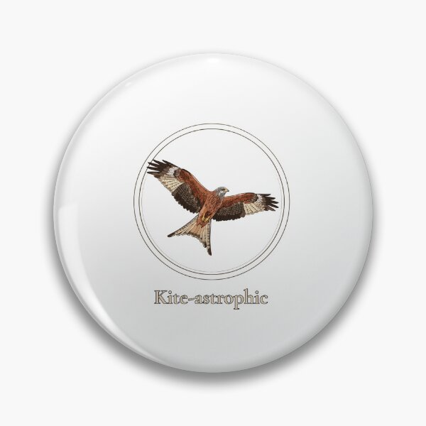 Item preview, Kite-astrophic Funny Red Kite Pun - Birdwatching Pun designed and sold by Neurospicy Trolls.