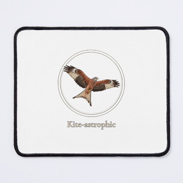 Item preview, Kite-astrophic Funny Red Kite Pun - Birdwatching Pun designed and sold by Neurospicy Trolls.