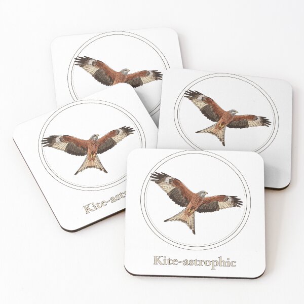 Item preview, Kite-astrophic Funny Red Kite Pun - Birdwatching Pun designed and sold by Neurospicy Trolls.