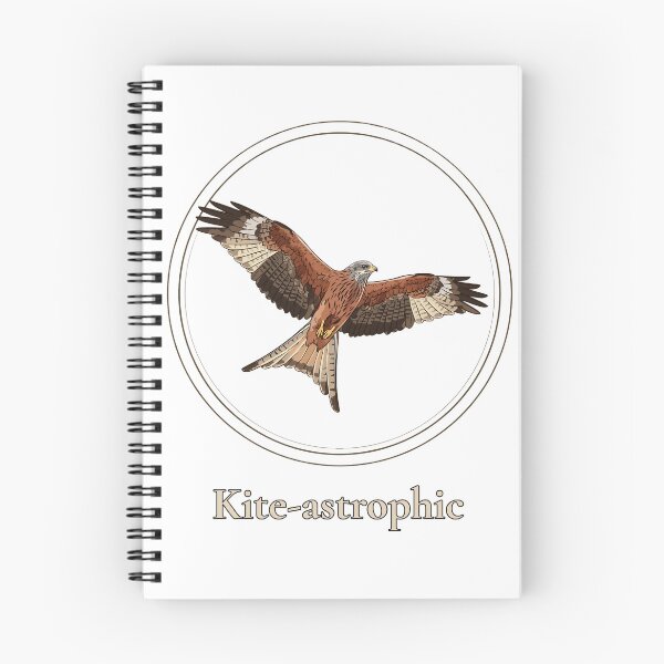 Item preview, Kite-astrophic Funny Red Kite Pun - Birdwatching Pun designed and sold by Neurospicy Trolls.