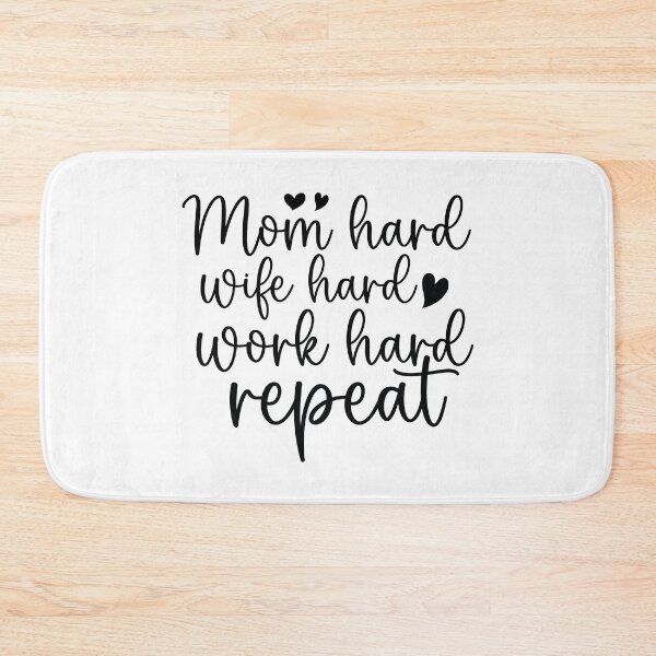 Item preview, Mom Hard Wife Hard Work Hard Repeat - Mom Quotes Retro Vintage Aesthetic Cute Motherhood Gift designed and sold by FuzionRaptor.